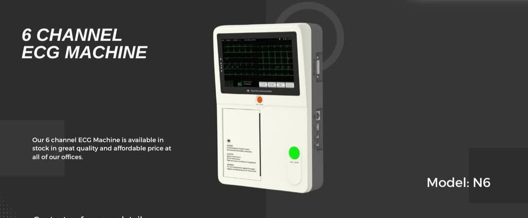 6 Channel ECG Machine